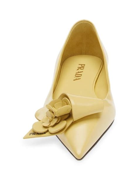 prada flat pointed toe|prada loop bouquet toe flat.